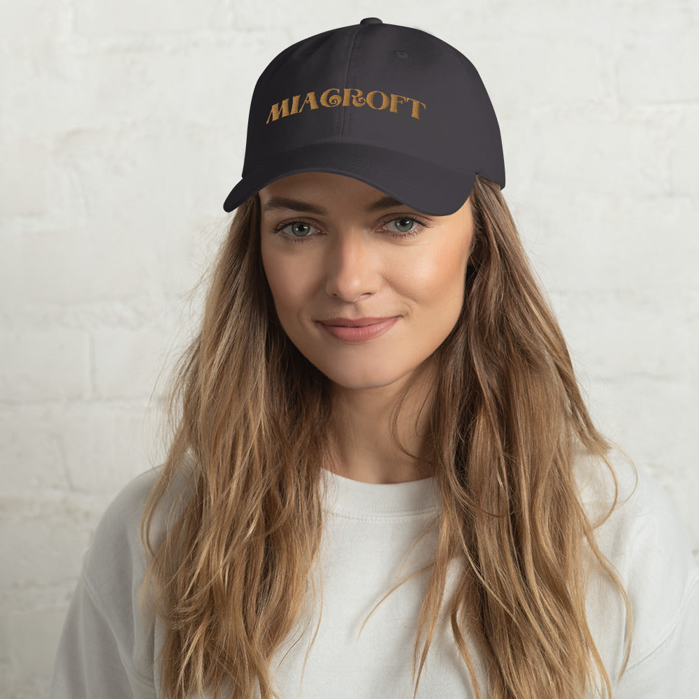 MiaCroft Splitside Embroidered Logo Hat