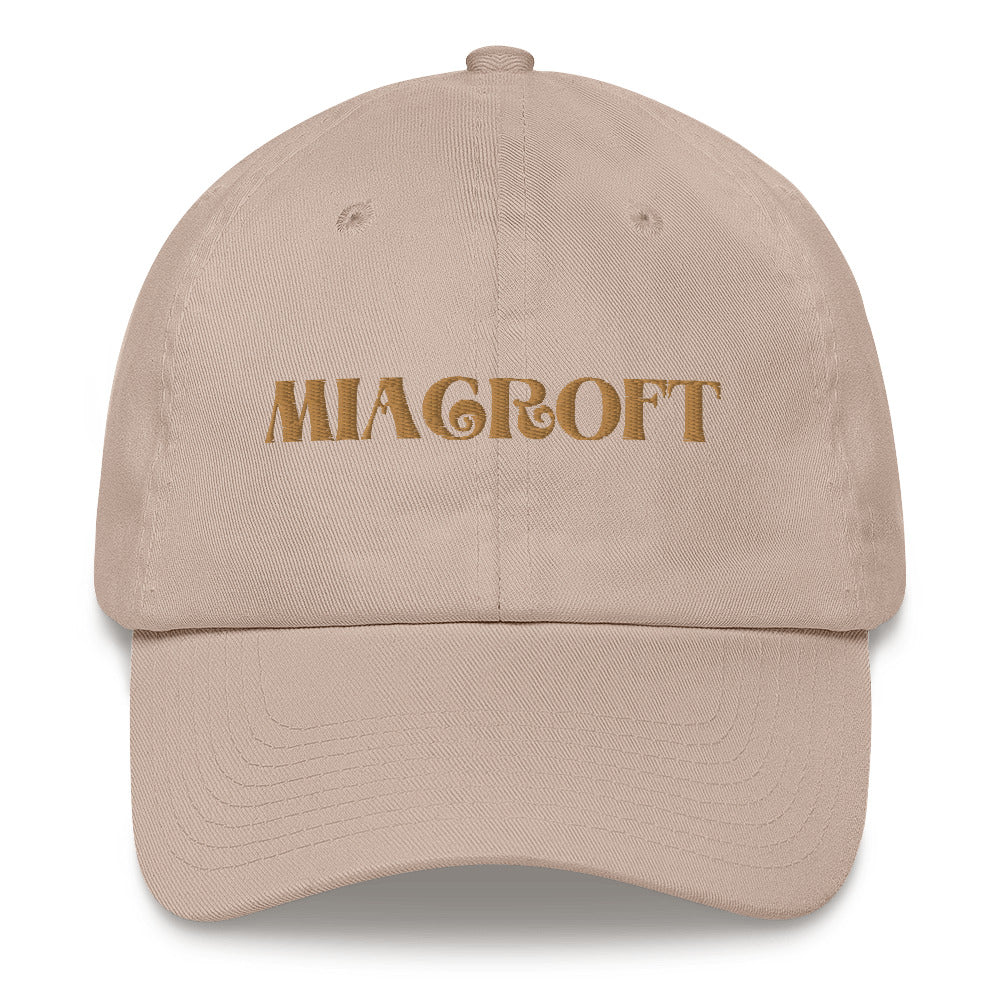 MiaCroft Splitside Embroidered Logo Hat